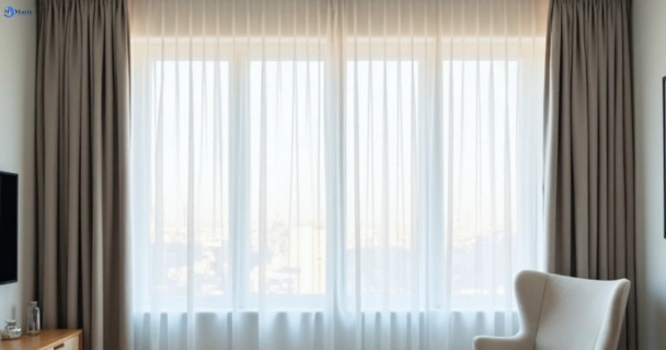 Restored vibrant drapes in woody-point QLD after Matty Curtain Cleaning